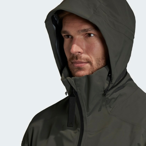NWT Adidas Mens MYSHELTER 3IN1 Rain Parka - Picture 11 of 16